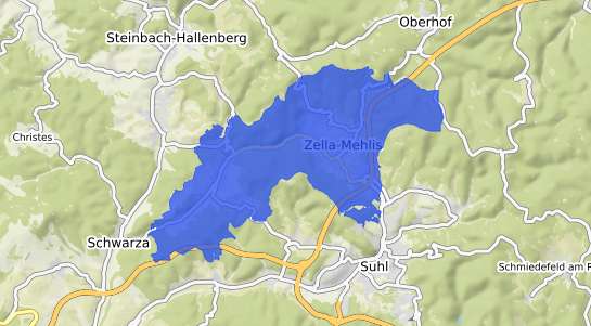 Bodenrichtwertkarte Zella Mehlis